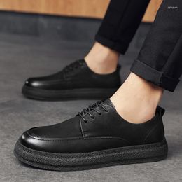 Casual Shoes Men Oxfords Natrual Leather Wedding Business Social Flats Oxford For Elegant