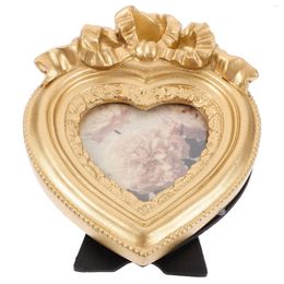 Frames European Heart-shaped Resin Po Frame Table Hanging Wall Wedding Ornaments Desk Style Vintage Picture