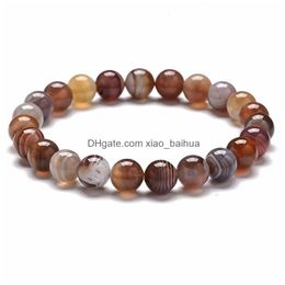 Beaded Bijoux De Mode Persan Agate Bracelet Simple Anneau En Soi Pour Hommes Et Femmes S925 Sier Pattern Little Amy Gift Drop Delivery Otomn