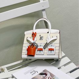 New Trend Personalised Coloured Small House Bag for Women with Advanced Sense Versatile Light Luxury Handheld One Shoulder Crossbody Purse