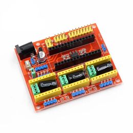 Placa de expansão cnc escudo v4, placa de controle grbl, peça de gravação compatível com arduino nano v3 para impressora 3d, máquina de gravação a laser