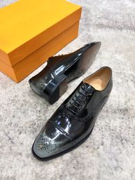 Oxfords Shoes For Mens Genuine Leather Dress Business Wedding Formal Boutique Shoes Size 38-47