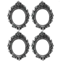 Frames 4 Pcs Retro Po Frame Baroque Tabletop Cell Phone Accessories Vintage Mini Picture Desktop