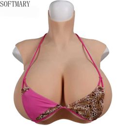 Breast Pad SOFTMARY Sexy Cosplay Fake Boobs Silicone Breastplate Breast Forms Fake Breasts S Cup for Crossdressers Drag Queen Transgender 240330