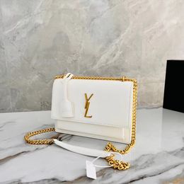 Designer Bag womens gold buckle letter single shoulder bag Luxury Handbags Totes Women's Fashion Cross Body Leather Envelope Messenger Golden Chain Black Classic 5A