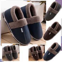 Slippers Winter Unisex House Women Men Home Cotton Shoes Outdoor Indoor Warm Casual Flats Slides Slip-On Couple Slipper 2024