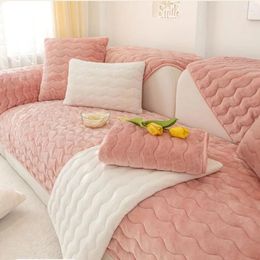 Chair Covers Thicken Soft Sofa Cover Universal Winter Autumn Mat Pad Non-slip Warm Towel Washable Couch Slipcovers For Living Room