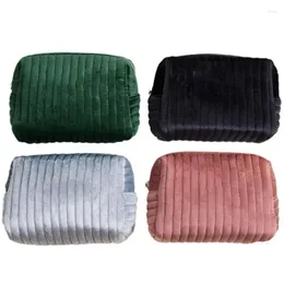 Storage Bags Portable Velvet Makeup High Quality Large-Capacity Travel Cosmetic Bag Durable Waterproof Toiletry For Shampoo