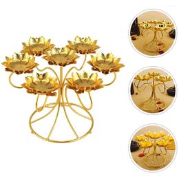 Candle Holders Light House Decorations Home Tealight Candles Decor Candlelight Stand Alloy Metal Candleholder