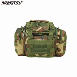 Bags Professional Camera Bag AntiResistant Nylon Camping Hiking Bag Camouflage Tactical Fitness Bag Larger Capacity Fishing Lure Bag