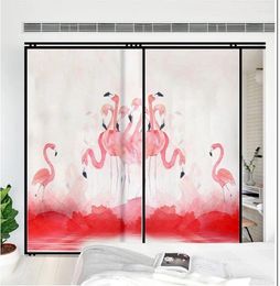 Window Stickers Botanic Pattern Custom Size Glass Foil Static Cling Tint-Film Decoration For Door Cabinet Wardrobe DIY 60cmx100cm