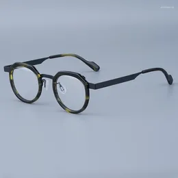 Sunglasses Frames Vintage Men's Glasses Frame Alloy Eyeglasses UV400 Brand Designer Myopia Optical High Prescription Quality