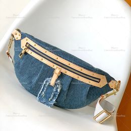 Холщовая поясная сумка, дизайнерская джинсовая поясная сумка 10А, роскошная сумка на плечо зеркального качества, дизайнерская женская сумка с коробкой L311