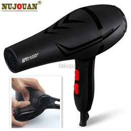 Hair Dryers New Powerful Professional Salon Hair Dryer Negative Ion Blow Dryer Electric Hairdryer Hot/Cold Wind With Air Collecting Nozzle 240401