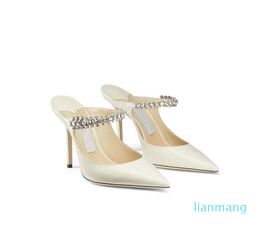 Luxus-Designer-Schuh für Damen, Pumps, Slipper, Sandalen, High Heels, Riemen, Stiletto-Absatz, sexy spitzer Zehenbereich, Lackleder