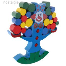 Blocks Wooden Clown Blocks BALANCE GAME Developmental Toys for Toddlers Baby 240401