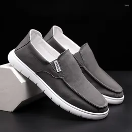 Casual Shoes Soft Men Fashion Flats Canvas Summer Breathable Platform Mens Vulcanized Autumn Slip On Man Sneakers