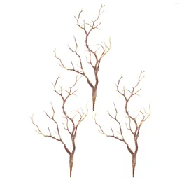 Decorative Flowers 3 Pcs LED Christmas Tree Ornaments Twigs And Branches For Vases Fake Decoration
