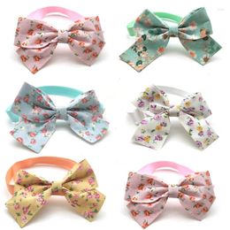 Dog Apparel 30/50 Pcs Accessories For Small Dogs Cute Flower Design Puppy Cat Bow Ties Necktie Collar