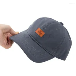 Ball Caps Embroidered Small Letters Retro Tooling Wind Street Fashion Simple Sunshade Curved Brim Cap Cotton Soft Top Baseball For Men