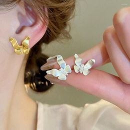 Stud Earrings Butterfly Light Luxury Simple Studs For Women Ear Party Jewellery Accessories