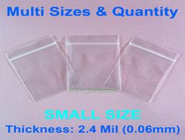 Multi Sizes Quantity 24 Mil Poly Zipper Bags SMALL SIZE Inches 15 4 x 25quot to 6quot Plastic Packing 4 10cm 69176859