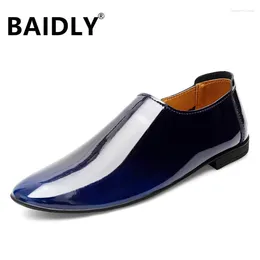 Casual Shoes Genuine Leather Men Formal Mens Loafers Moccasins Italian Breathable Slip On Male Boat Plus Size