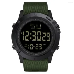 Wristwatches Fashion Men LED Digital Date Military Sport Rubber Quartz Watch Alarm Waterproof Relojes Raros Originales Hombres