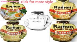 New Fashion Couples Men Women Unisex Ramen Noodle Chicken Beef 3D Print Hoodies Sweater Sweatshirt Jacket Pullover Top S6XL TT1107972957