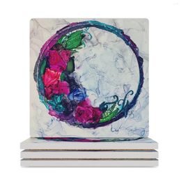 Table Mats Saturday Morning Ceramic Coasters (Square) Eat Original Stand Tea Cup Holder