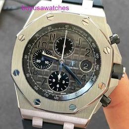 Moissanite AP Wristwatch Royal Oak Offshore Series Swiss Male Automatic Mechanical Watch 42mm Precision Steel Date Display Timing Function Waterproof Night Light