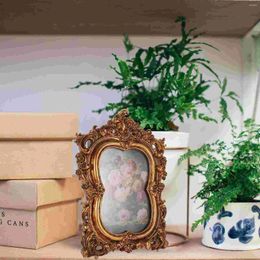 Frames Gold Decor European Style Po Frame Picture Desktop Holder Decorative Paintings Vintage