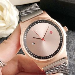 2024 CKK Designer Luxury Fashion Brand Unisex Lovers Couple Steel Mesh strap Metal Band Quartz Wrist Women Men Watch Gift Wholesale Free Shipping Hot Sale