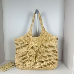 Raffia Straw Bag Designer Bag Tote Bag Summer Beach Bag Handbag Purse Weekend Vacation Travel Bag Woven Shopping Bags Large Capacity Shoulder Bag Chain Flap Wallet