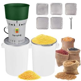 Electric Flour Grinder, Widely Used in Household Farms, Suitable for Corn and Wheat Feed (6.6 Gallons, 25 Liters, Medium)