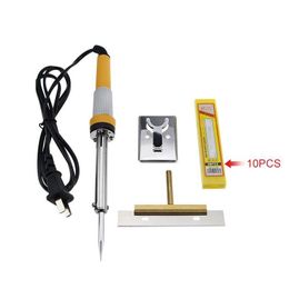 Hand Power Tool Accessories Glue Clean 60W 80Mm Soldering Iron T-Type Solder Tip Blade Remove Lcd Sn Separator Repair Hine Drop Delive Otmj7