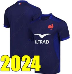 2024 Francês Rugby Jerseys Maillot de Boln Camisa Homens Tamanho S-5XL Mulheres Kid Kits Enfant Hommes Feminino Esporte