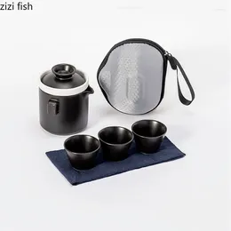 Teaware Sets Ceramic Tea Set Outdoor Portable Travel Making Equipment Teacup Teapot Accessories Tools