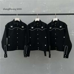 Jacket Men New 2024 Women 1 High-Quality Vintage British Style Embroidery Coats
