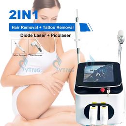 755nm 808nm 1064nm Diode Laser Hair Removal Device 2 in 1 Pico Laser Eyebrow Tattoo Removal Pigmentation Freckle Treatment