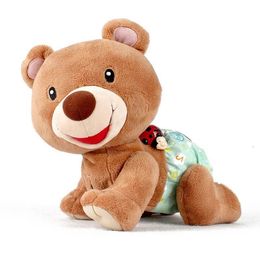 Música Rastejando Bebês Urso Brinquedos Educação Canções Pet 240319 Cantar Cedo Montessori Brinquedo Do Bebê Para Subir Criança Aprendendo Crianças Eletrônico Lcemn