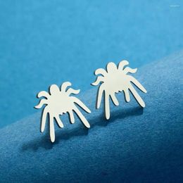 Stud Earrings Cxwind Simple Laser Fashion Stainless Steel Funny Halloween Studs Stocking Stuffers Birthday Gift