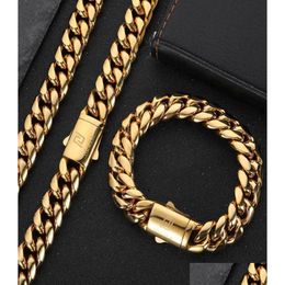 Bracelet Necklace Stainless Steel Snap Buckle Cuban Chain Hip Hop Men039S Trend Head Personality Exaggerated Necklace41439183281673 Dr Dhueh