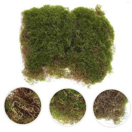 Decorative Flowers Simulated Moss Block Fake Crafts Turf Plastic Micro Landscape Accessory