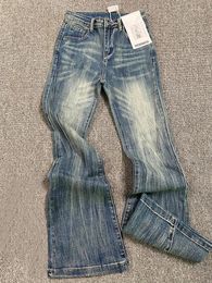Women's Jeans Blue Vintage Korean Baggy Cowboy Pants Women 90s Harajuku Y2k Wide Denim Trouser Aesthetic 2000s Retro Casual Clothes