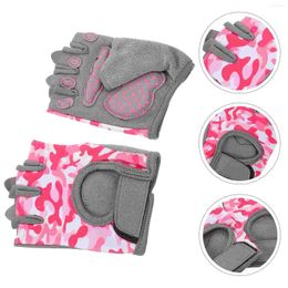 Racing Sets 1 Pair Portable Bike Gloves Compact Skateboard Outdoor Kids Sports Accessory