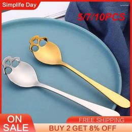 Spoons 5/7/10PCS Dessert Spoon Small And Portable Weight: 25g High Quality Stainless Steel