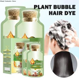 Colour 10pcs/Bag Home Hair Colouring Dyes Cream Natural Plant Bubble Hair Dye LaborSaving Portable Hair Colouring Gream For Hair Caring