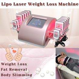 Lipolaser Diode Slimming Machine Lipo Laser Fat Burning Relaxed Treatment Weigt Loss Cellulite Removal Portable Desgin