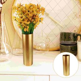 Vases Wrought Iron Vase Gold Decor Rustic Flower Jugs Decorate Metal Wedding Decoration Bucket Retro Pot